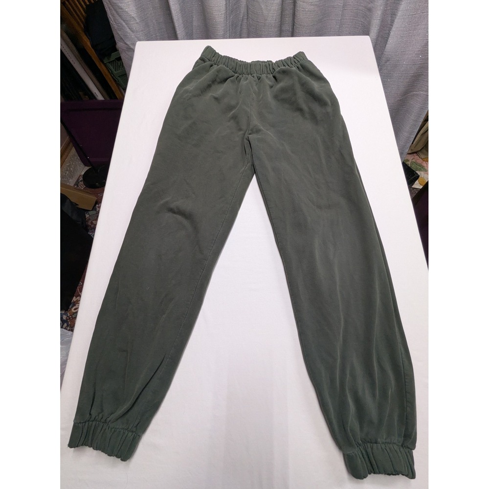 J. Galt Brandy Melville Forest Green Fleece Jogger Sweatpants One Size